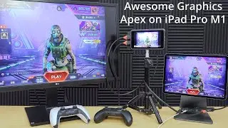 iPad Pro M1 And Apex Legends Mobile MAX GRAPHICS Gameplay - PS5 Controller & HDMI Monitor 4K 60FPS
