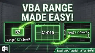 VBA Range Selection || Excel VBA for Beginners