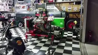 My 355 SBC on easy run engine test stand