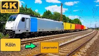 【4K】 F&uuml;hrerstandsmitfahrt  K&ouml;ln Eifeltor nach Langerwehe BF &uuml;ber K&ouml;ln S&uuml;d, Ehrenfeld , Horrem, D&uuml;ren
