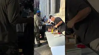 Homeless Man Receives Essential Items at Outreach Event in Kansas City