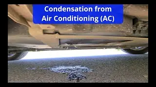 Water drops under the car (AC, Renault Espace, Condensation, Air, Puddle, Moisture, Cooling system)