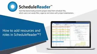 How to add resources and roles in ScheduleReader