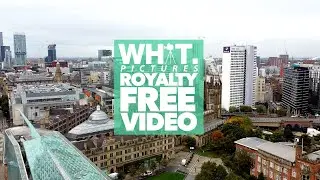 Manchester Skyline Aerial City Drone Video [Free Use/No Copyright] YouTube/Film Stock Footage | WSF