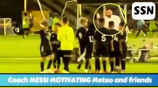 Coach MESSI motivating MATEO & FRIENDS during their match|Stadium Stories Network