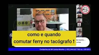 Como e quando usar ferry inicio e ferry fim, tacógrafos. #motoristasprofissionais #tacógrafos
