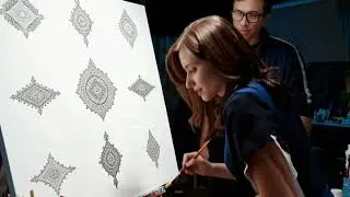 Painting Floral Ornaments by Hand | A Calm & Cinematic Art Process