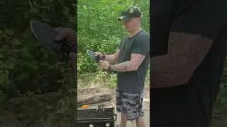 Gerber shovel modified edge, camping in sandbanks 🏕
