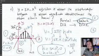 05 Karma Soru 2026 ÖABT İntegral Hacim Türevin Grafiği, Vektör Uzayları Çekirdek, Lineer Dönüşüm Baz