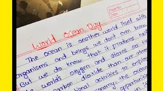 Essay on world ocean day| @aaessaywrites