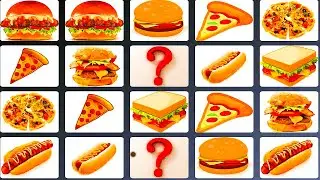 Fast Food Memory Challenge Cooking Game for girls | Kitchen games for girls | Food Making Game