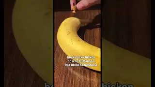 FULL VERSION: Bock Bock chicken on a banana 🍌 🍌 #shorts