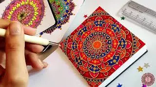 Ornate Mandala Tutorial | Beginners Mandala | Indian Mandala Art | Folk Art | Spiritual Art
