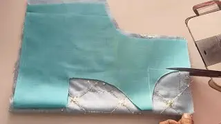 Blouse design cutting and stitching. Back neck design. Blouse designs 