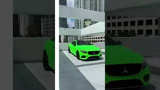 Neon Green Mercedes Benz