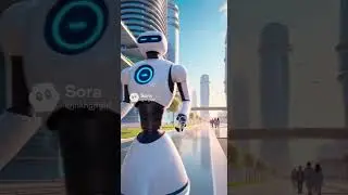 Smart City of the Future with AI Robots | Sci-Fi Concept