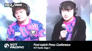 Paper Rex (PRX vs. TLN) VCT Pacific Stage 2 Post-match Press Conference