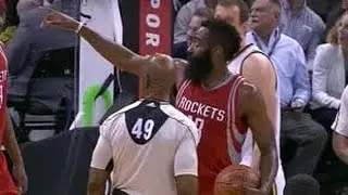 Fan Shines Laser Pointer at James Harden