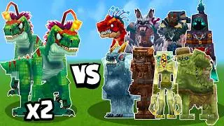 RAPTOR vs ALL MOBS  | BATTLES in HYTALE
