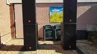 JBL MRX 500 P.A. Test outdoor With DBX Driverack PX And Lab Gruppen pf20000 Copy