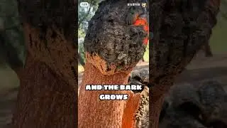 This Tree Grows Its Bark Back 🌳😱 #nature #facts #farming #sustainability #ecofriendly