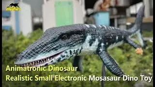 Realistic Small Electronic Mosasaur Dinosaur Toy | Animatronic Dinosaur