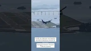 Pouso no Aeroporto Santos Dumont Rio de Janeiro ✈️