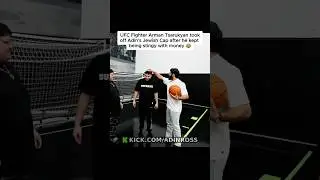 UFC Fighter Arman Tsarukyan took off Adin Ross Jewish Cap after he kept being stingy with money 😂
