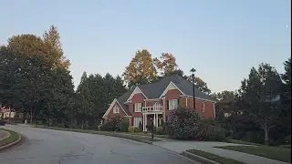 Tuesday Evening Drive through Lilburn, Georgia Atlanta's Tree 🌳 City Suburb..