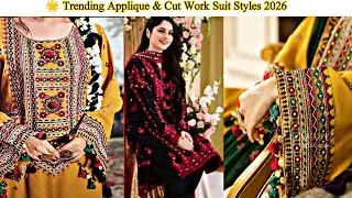 🌟 Trending Applique & Cut Work Suit Styles 2026||Applique Cut Work Suits 2026 / New Sindhi  designs