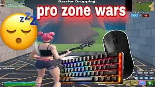 CHILL KEYBOARD ASMR 😴 FORTNITE PRO ZONE WARS 🔥 can I win 5️⃣ times in a row 😎 #video 