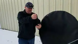 MTSAT Heavy Duty Satellite Dish Antenna Cover Installation - CVR-HN98-BK