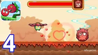 Ball W - Red Wonder Island : Gameplay Walktrough Part 4 Level 22 - 29 Love ( iOS, Android )