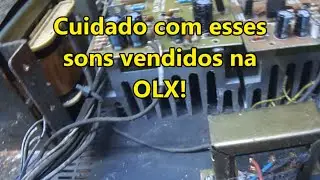 Defeito e conserto Amplificador do Mercado Livre em carenagem da Ciclotron