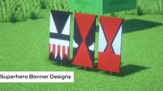 Minecraft Cool Superhero banner designs #1 (Easy)