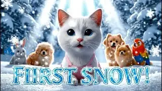 A White Cat&rsquo;s First Snow Journey &ndash; New Friends, New Wonders!