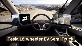Tesla 18-wheeler EV Semi truck.