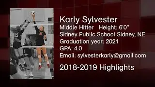 Karly Sylvester Volleyball 2018 Recruiting Tape