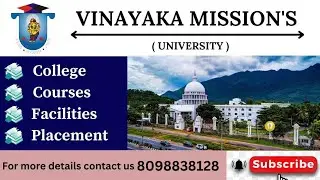 ✨Vinayaga mission University🧑&zwj;🎓#top#course#feestructure#cutoff 