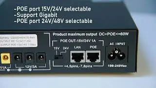 SKE MINI UPS &mdash; POE-60W-LFP