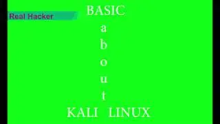 Basic idea about Kali Linux