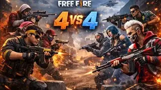 4vs4 castam Free fire video 📈👍🏻