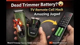Dead Trimmer Battery? 😲 | TV Remote Cell Hack | Amazing Jugad