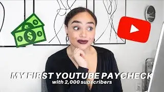 MY FIRST YOUTUBE PAYCHECK l How much I made as a small YouTuber l Looking at my analytics