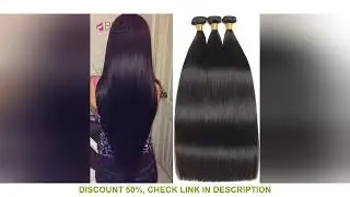 12A Peruvian Straight Bundles Bone Straight Human Hair Extensions 1/3/4 Bundles Deal Natural Color F
