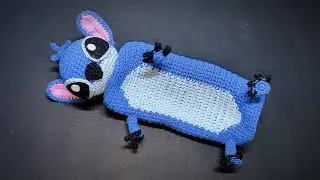 Estuche o Lapicera de Stitch tejida a crochet