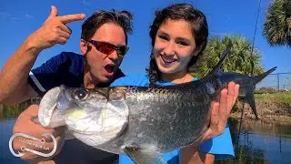 FRESH WATER TARPON SLAY - plus snook, peacock bass and largemouth bass