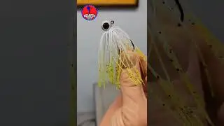 Easy way to add a skirt to any fishing jig! #diy #fishing #bassfishing #subscribe #tutorial