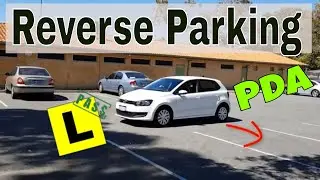 How to 90-degree Reverse Park a Small Car to Perfection (3 line + Side Mirror Method)