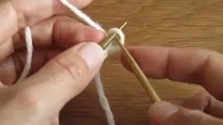 Cable Cast On, starting with a slip knot / 目の間を編み出す作り目